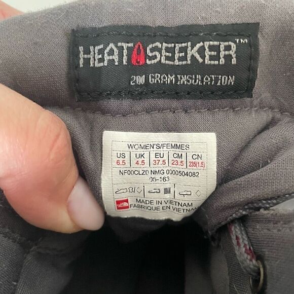The North Face Heat Seeker 200 Gram Ice Pick Hiking Ankle Boots Size 6.5 Grey - Picture 8 of 10